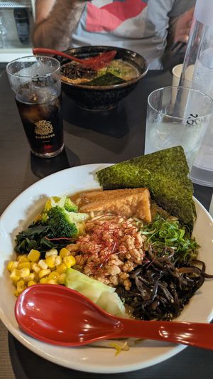 Vegan miso ramen at Vegan Friendly Ramen by Playpen Friends in Nara