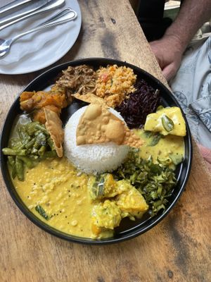 Rice and curry 🍛   at The Clay Pot in Ella