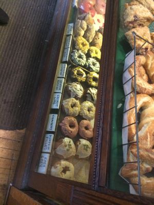 A snapshot of their extremely tempting case of goodies!!! at Through Being Cool Vegan Baking Co. in Toronto