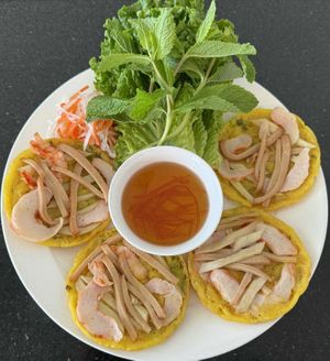 Vietnamese pancake  at Tang's Asian Vegetarian in San Jose