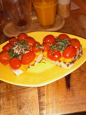 Vegan toast at Yellow Bourbon in Faro