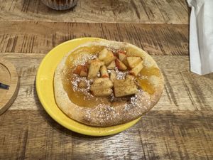 Fun little sweet pizza  at Yellow Bourbon in Faro