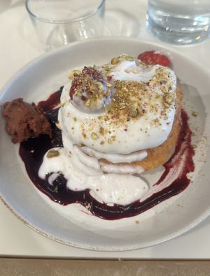 Protein pancakes!  at WatchHouse - Marylebone in London