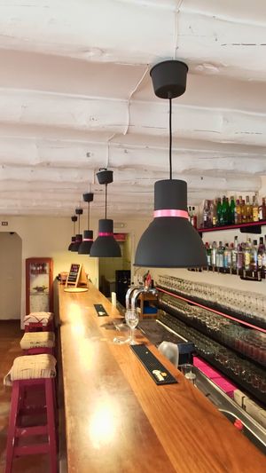 Our bar and meeting space at Comunidad Inspira in Mallorca