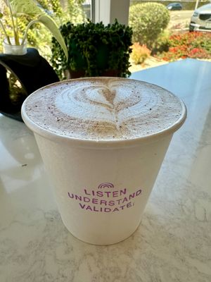 Oatmilk Cappucino at LUV Collective  in Huntington Beach