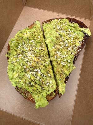 “Simple Is Best” Avocado Toast minus the pickled onions at LUV Collective  in Huntington Beach