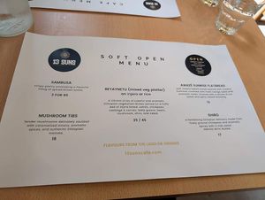 Menu at 13 SUNS Ethiopian Café & Eatery in Toronto