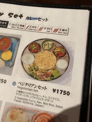 Vegetarian set   at Taj Nikko Indian Restaurant in Nikko