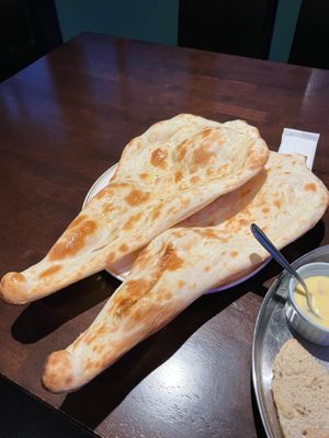 I made a mistake and got 2 naan (thats on me haha)  at Taj Nikko Indian Restaurant in Nikko