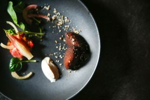 You can order a course consisting entirely of vegan food. at Sami in Kurashiki