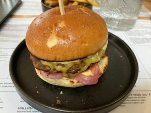 Vegan classic burger.  at BOHNS in Nottingham