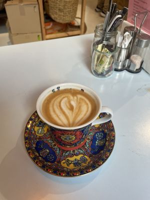 They have oat milk for coffee   at Naturkost Liola in Vienna