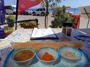 Indian Breakfast, Masala Dosa at Ripples in Marsalforn