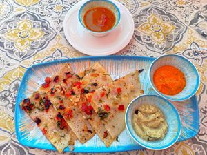 Indian Breakfast (Uttappam) at Ripples in Marsalforn