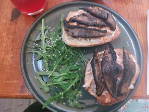 Sandes cogumelos at Kulea Café in Lisbon