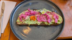 Avocado toast at Kulea Café in Lisbon