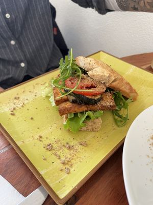 focaccia burger  at Café Ceci in Potsdam