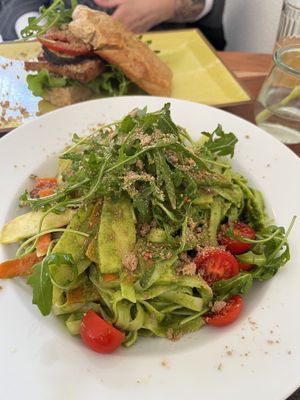 bärlauch pesto pasta  at Café Ceci in Potsdam