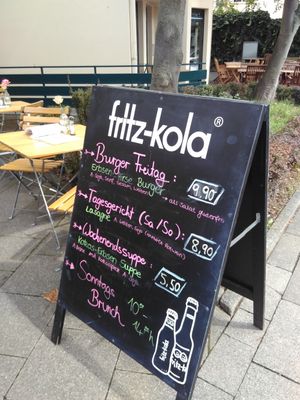 menu at Mae's in Bonn