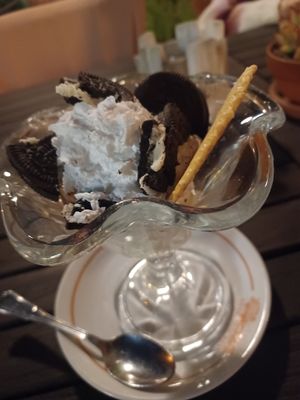 Oreo ice cream at Nicolay's Moselterrasse in Zeltingen-rachtig