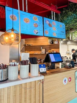 counter, order here at Uyghur Noodle House in Helsinki