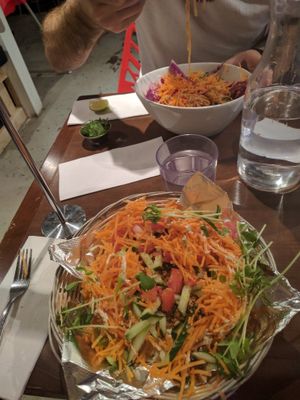 pad thai & nachos at Carrots n' Dates in Windsor