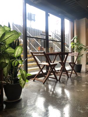 Such a great place to sit, reflect and eat great food  at Carrots n' Dates in Windsor