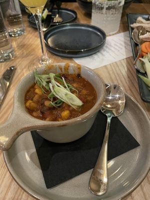 Vegan chili 😋  at Mill Valley Kitchen in Rochester