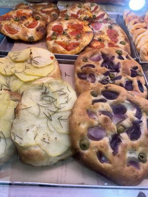 Pizze varie  at Forno del Ghetto in Rome