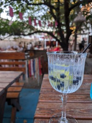 Gin and tonic at ReFresh in Sighisoara
