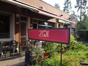Outside the restaurant  at Zoi Bakery in Arese