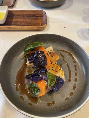 Vegan nigiri  at Zoi Bakery in Arese