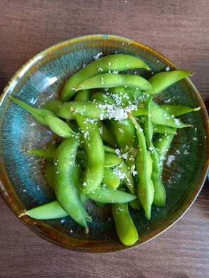 Edamame - unusually good at Emu in Traben-trarbach