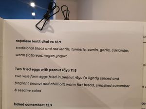 Menu at Kavi Coffee in Winchester