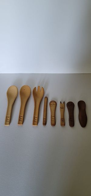 Vegan utensils available in chocolate or vanilla at Gaia Growth Solutions in Northfield