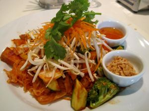 Pad Thai
This dish is not on the menu, but if you ask for it, the cook will prepare it for you. And you should ask for it, because it is fabulous. at Quan Bo De Cuisine Vegetarienne in Montreal