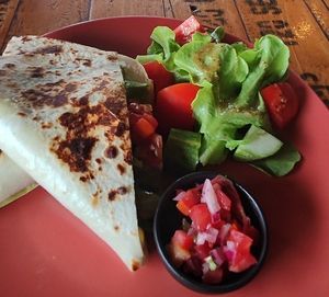 Tortilla wrap with tofu at Hidden Tree Cafe & Restaurant in Koh Lanta