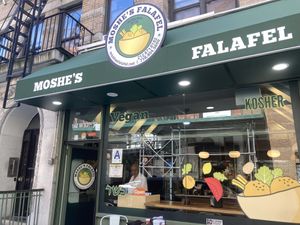 Front  at Moshe's Falafel - Upper West Side in New York City