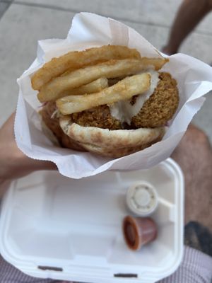   at Moshe's Falafel - Upper West Side in New York City