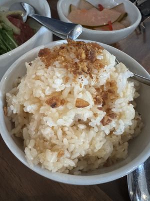 Garlic rice  at Musang in Seattle