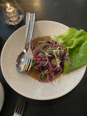 Can’t recall what this is but I remember them omitting something to make it vegan  at Musang in Seattle