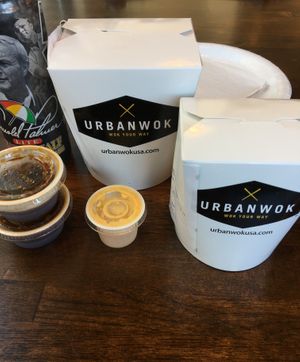 Meal as presented at Urban Wok in St Louis Park