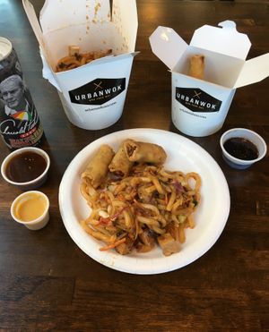 Meal plated at Urban Wok in St Louis Park