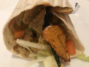 Vegan Dürüm at Tat Gemüse Döner & Pizza in Dusseldorf