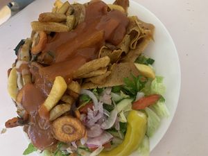 veganer Dönerteller 😍  at Tat Gemüse Döner & Pizza in Dusseldorf