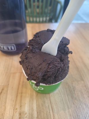 80% dark chocolate sorbet at Figo il Gelato Italiano in New York City