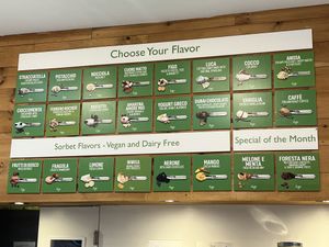 Menu   at Figo il Gelato Italiano in New York City