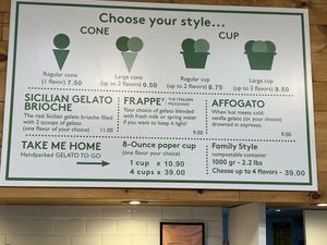 Menu - 2  at Figo il Gelato Italiano in New York City