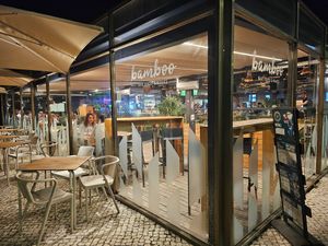Indoors and outdoors. at Bamboo in Ovar