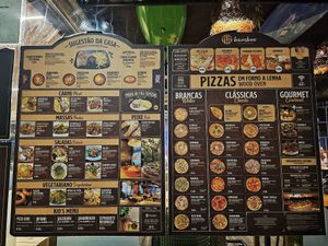 Menu. at Bamboo in Ovar